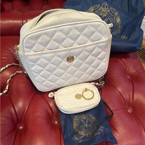 Vintage Medallion Quilted crossbody bag and coin purse